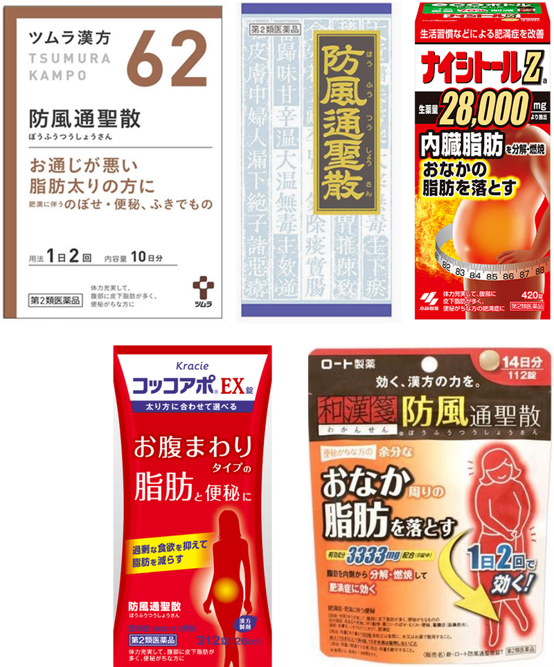 市販：漢方ダイエット商品
